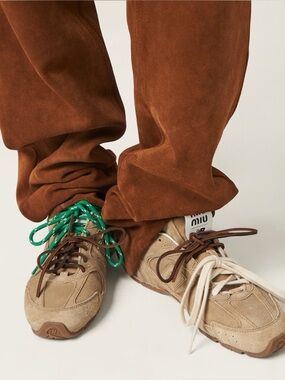 New Miu Miu x New Balance Ecru Sneakers size 9